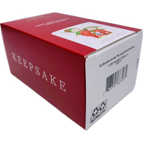 Hallmark COZY PAJAMAS Keepsake Ornament Making Memories Series #14 Snowmen New - Picture 6 of 7